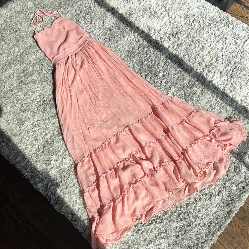 Peach Maxi Dress
